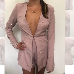 Pink Pearl Blazer set